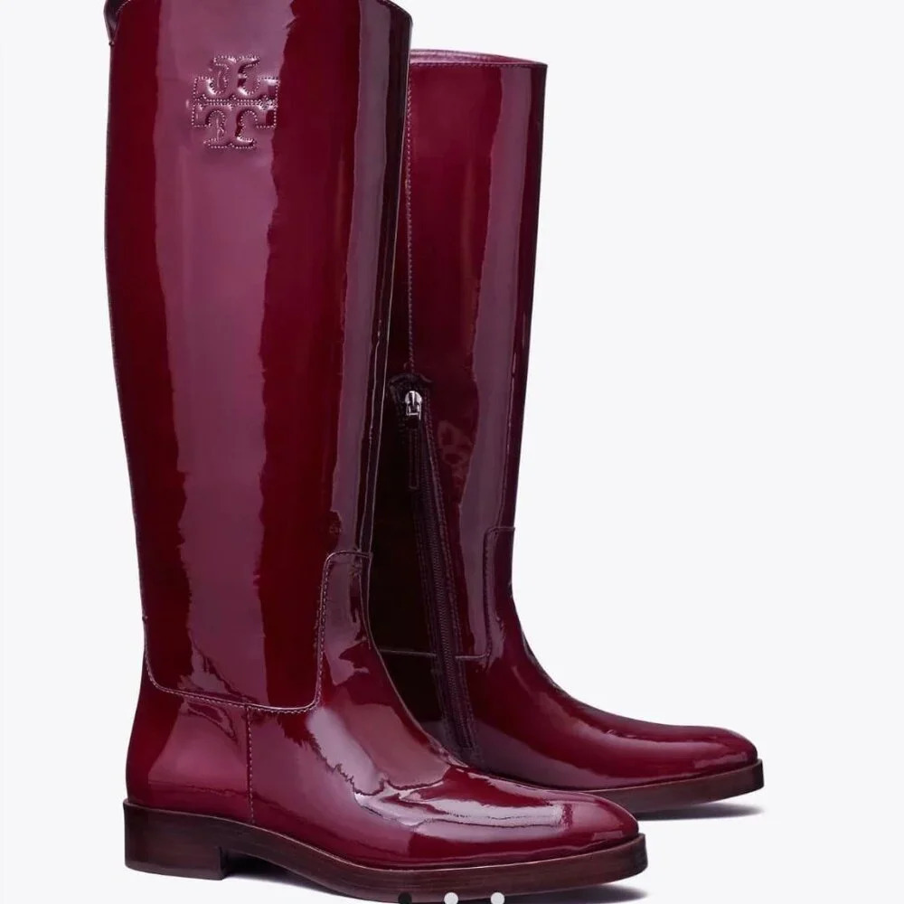 Tory Burch Ruby Knee High Boot In Bordeaux. Sz: 6.5